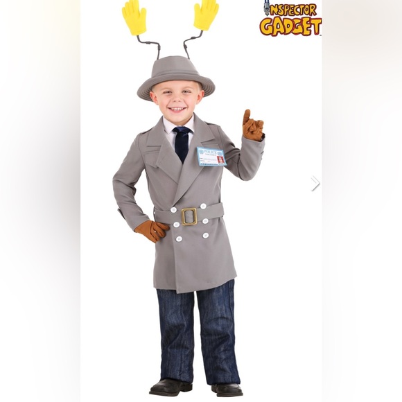 NWT DHX Media Inspector Gadget Kids Costume - Gray size 18 months - Picture 1 of 7